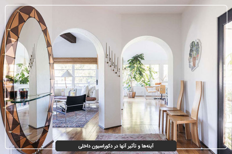 آینه دکوراتیو را کجا بزنیم