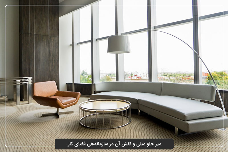 کاربردهای میز جلومبلی در فضاهای کاری