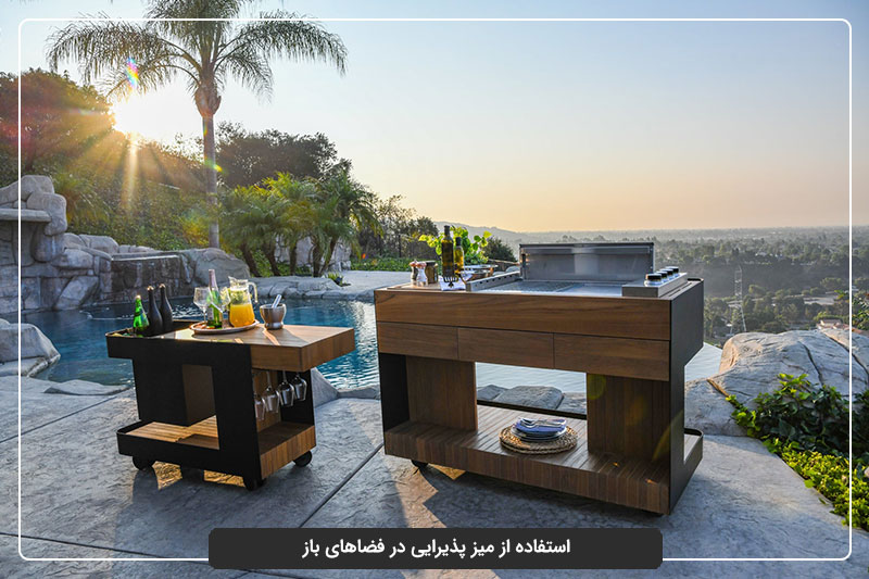 نکات مهم برای چیدمان میز پذیرایی در فضای باز